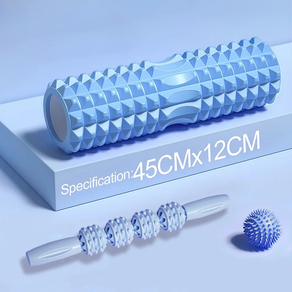 Foam Massage Roller, Hollow Yoga Column Fitness Equipment for Muscle Massage, Physiotherapy and Sports Rehabilitation, Rolle