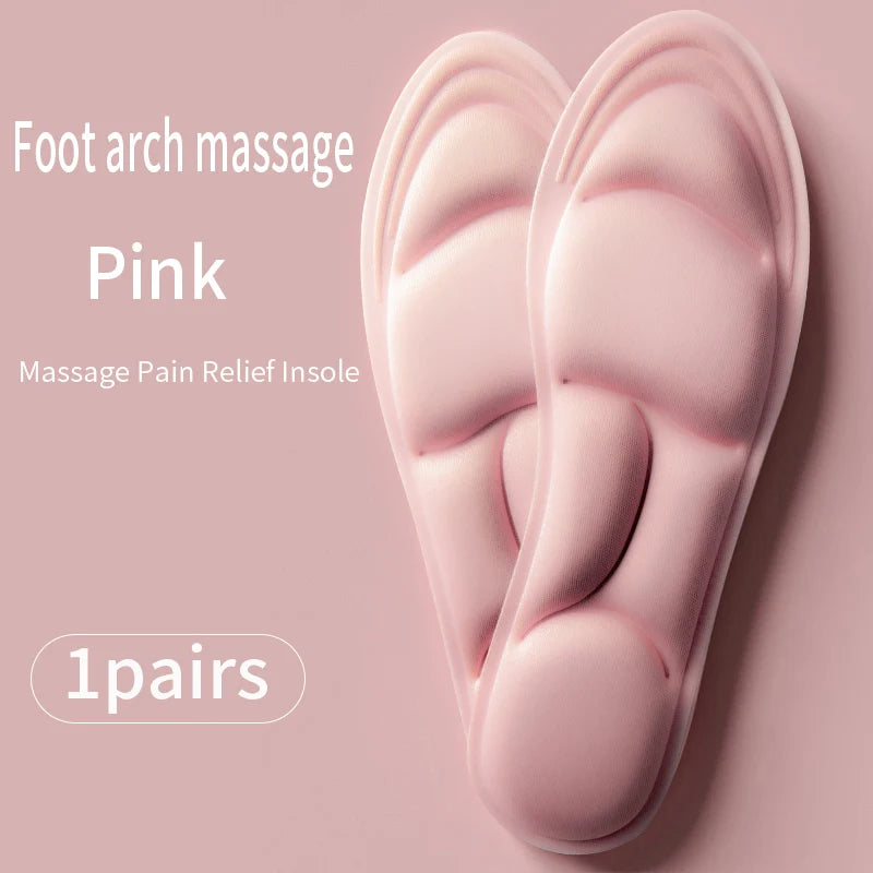5D Insoles for Shoes Women Breathable Running Sport Insole Feet Arch Support Plantar Fasciitis Shoe Pads Memory Foam Shoe Sole