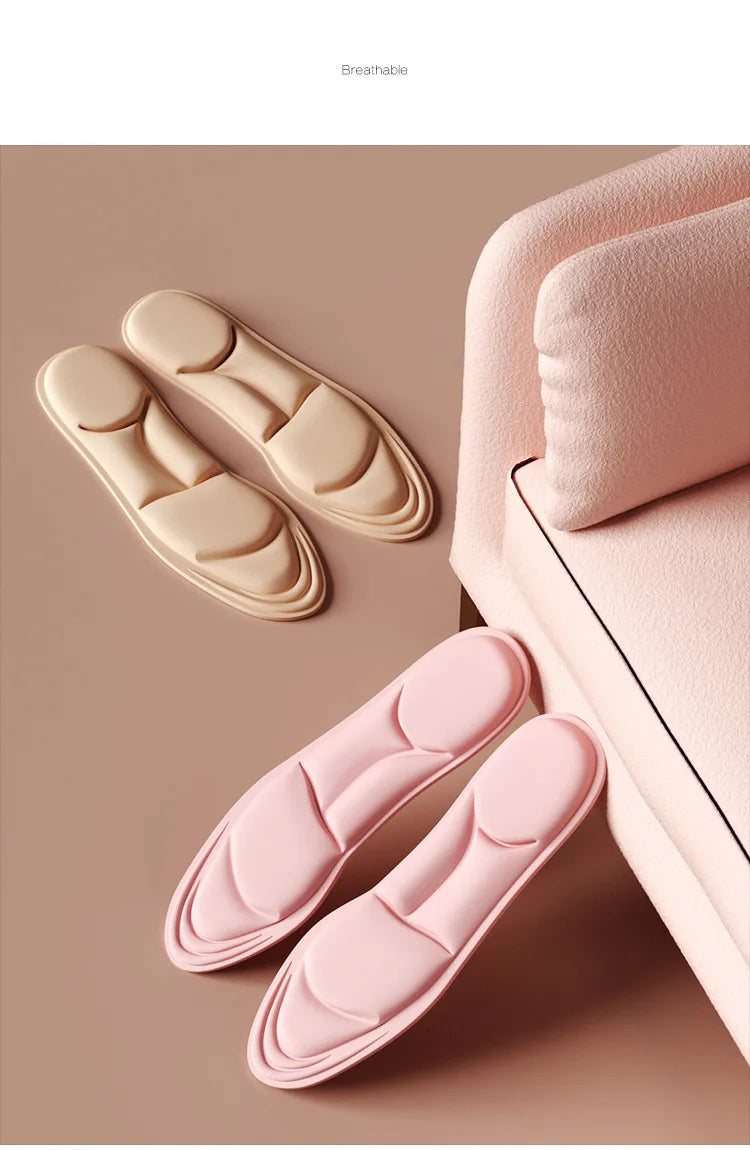 5D Insoles for Shoes Women Breathable Running Sport Insole Feet Arch Support Plantar Fasciitis Shoe Pads Memory Foam Shoe Sole