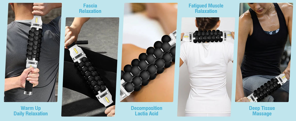 Electric Rolling Massager Percussive Massage Gun For Muscle Relaxation Massager, Muscle Relief and Recovery for Athletes Relieve