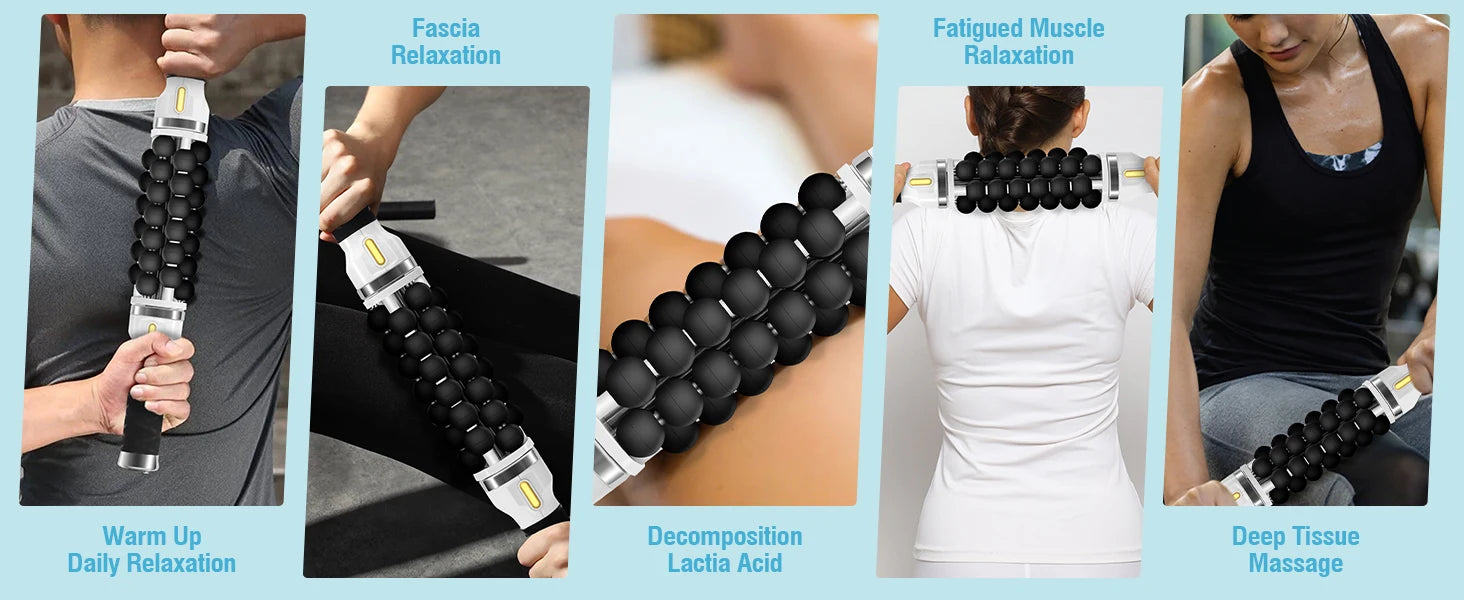 Electric Rolling Massager Percussive Massage Gun For Muscle Relaxation Massager, Muscle Relief and Recovery for Athletes Relieve