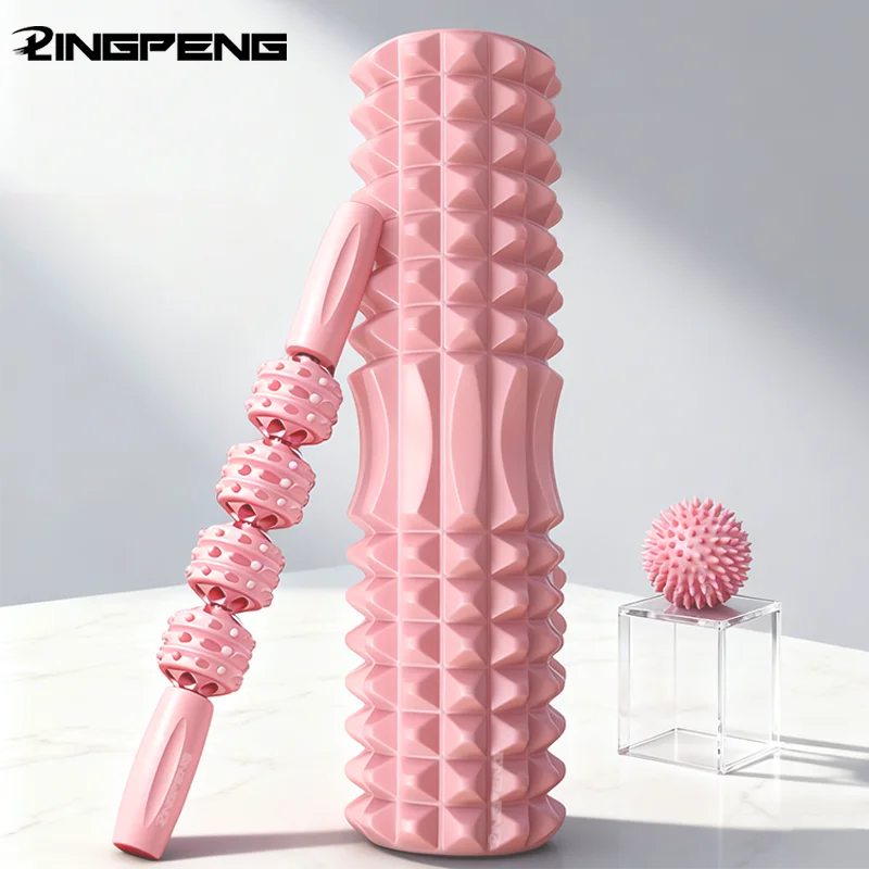 Foam Massage Roller, Hollow Yoga Column Fitness Equipment for Muscle Massage, Physiotherapy and Sports Rehabilitation, Rolle