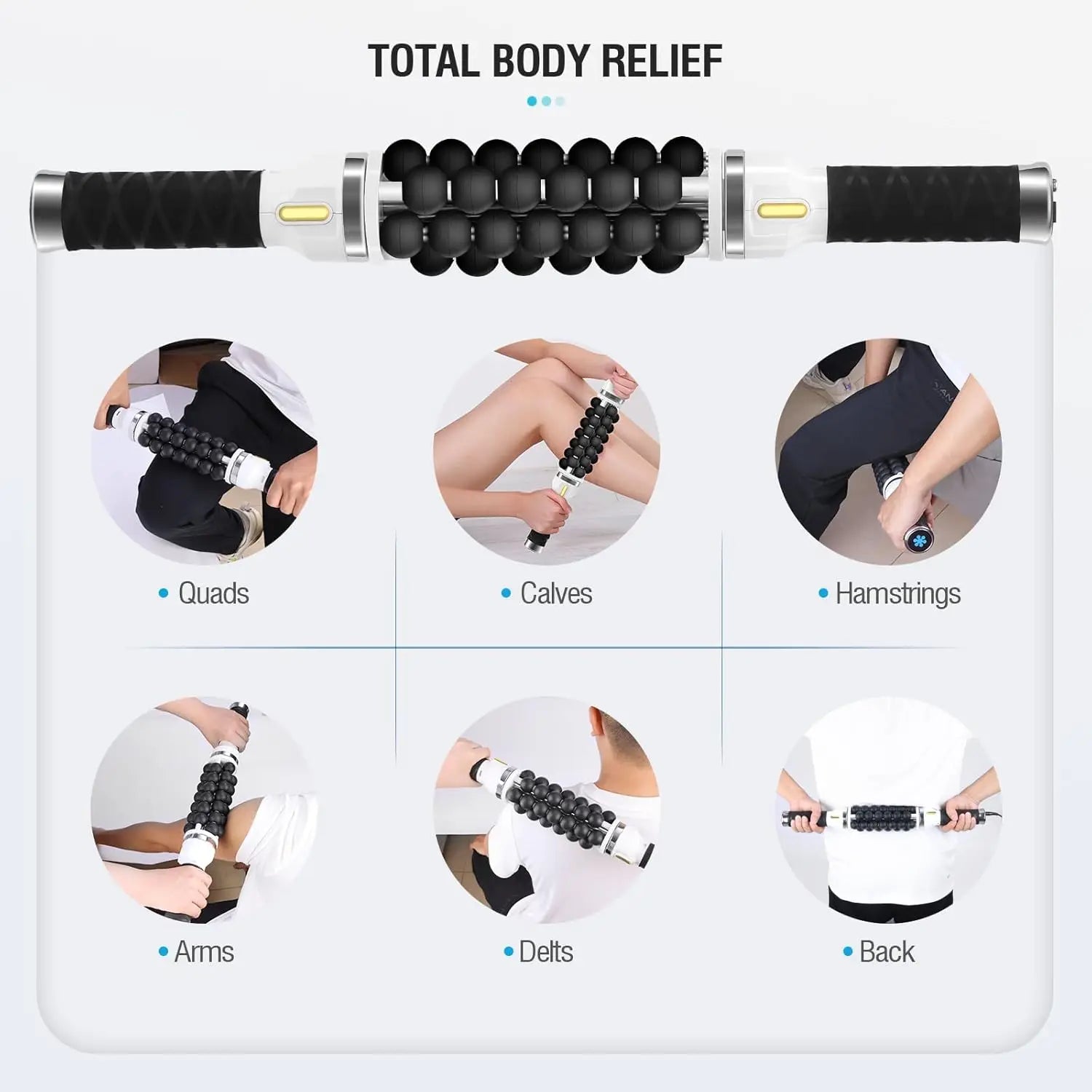 Electric Rolling Massager Percussive Massage Gun For Muscle Relaxation Massager, Muscle Relief and Recovery for Athletes Relieve