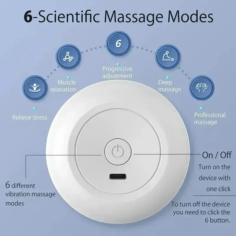 Mini Portable Massage Gun Deep Tissue Percussion Handheld Muscle Massager for Athletes Body Back Pain Relief