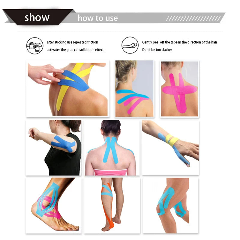 5CMX5M Muscle Recovery Patch Sports Elastic Tape Fitness Knee and Elbow Protection Elastic Fitness Equipment