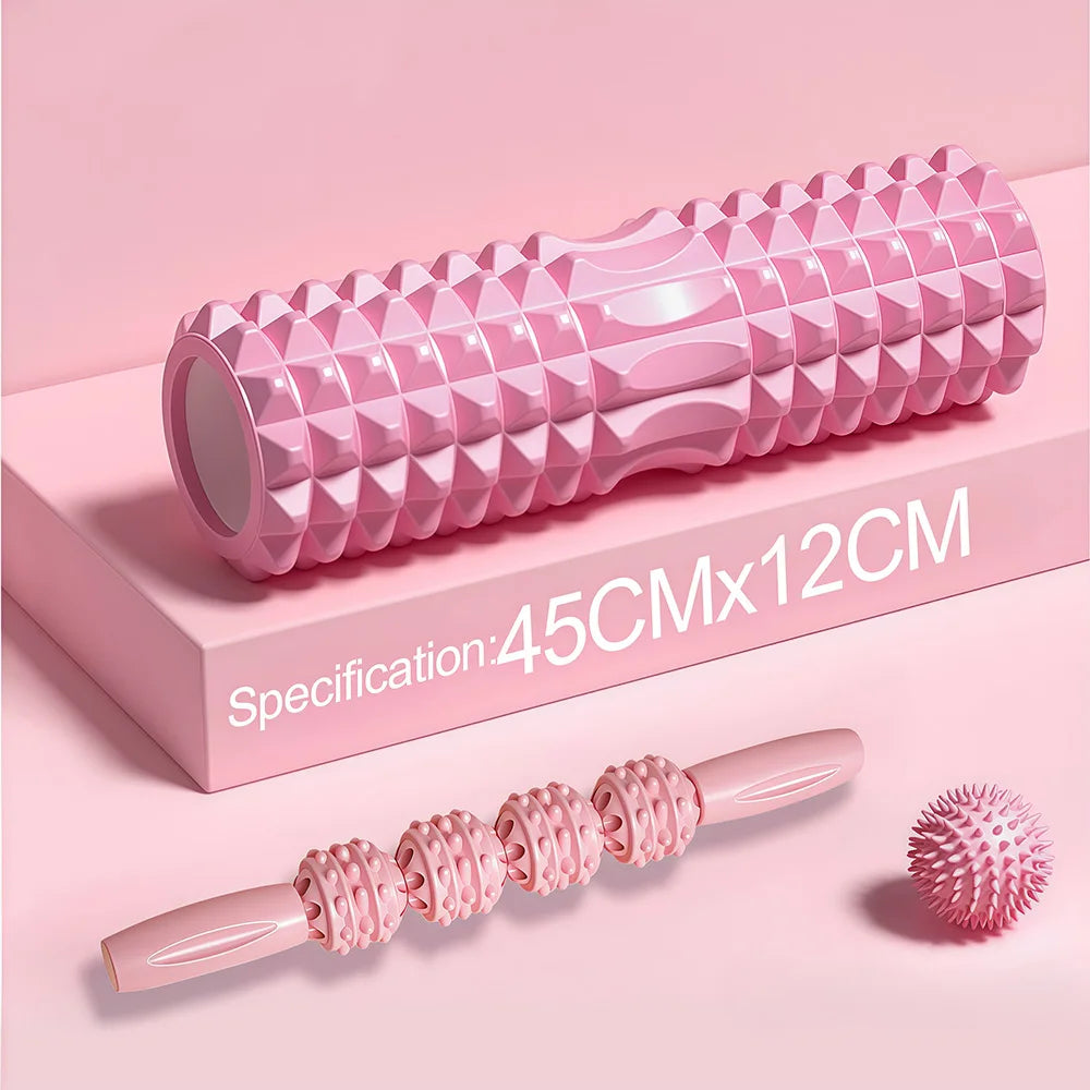Foam Massage Roller, Hollow Yoga Column Fitness Equipment for Muscle Massage, Physiotherapy and Sports Rehabilitation, Rolle