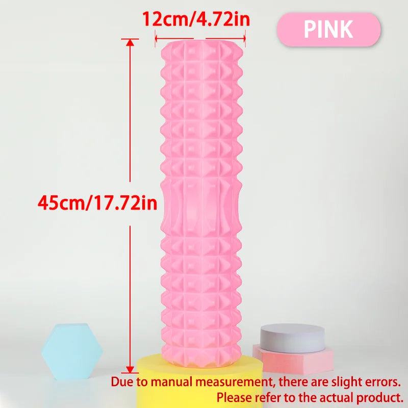 Foam Massage Roller, Hollow Yoga Column Fitness Equipment for Muscle Massage, Physiotherapy and Sports Rehabilitation, Rolle