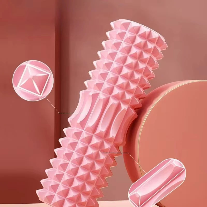 Foam Massage Roller, Hollow Yoga Column Fitness Equipment for Muscle Massage, Physiotherapy and Sports Rehabilitation, Rolle