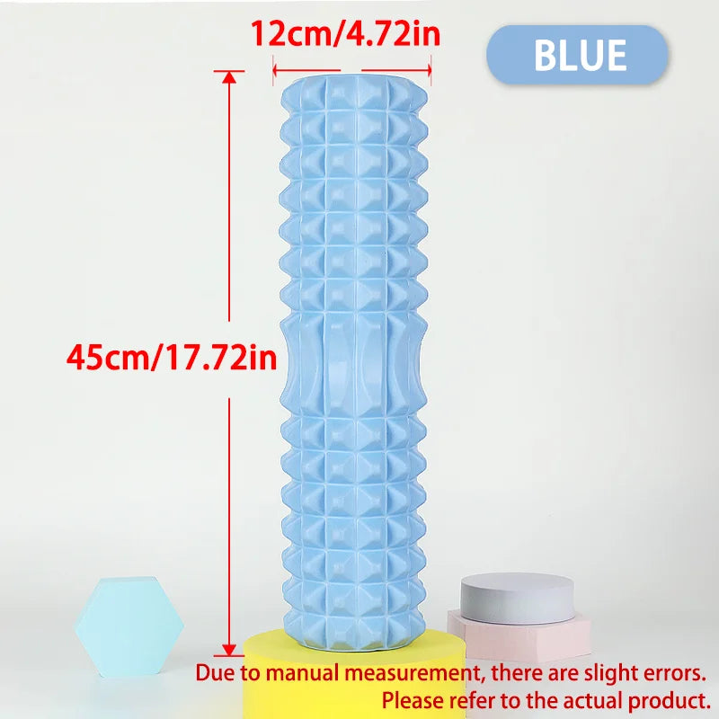Foam Massage Roller, Hollow Yoga Column Fitness Equipment for Muscle Massage, Physiotherapy and Sports Rehabilitation, Rolle