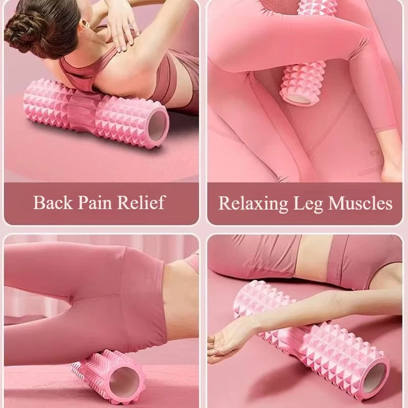 Foam Massage Roller, Hollow Yoga Column Fitness Equipment for Muscle Massage, Physiotherapy and Sports Rehabilitation, Rolle