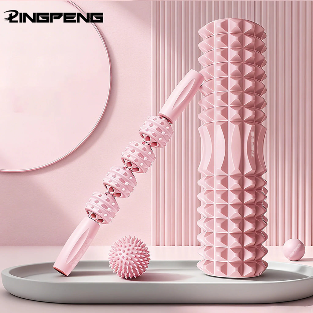Foam Massage Roller, Hollow Yoga Column Fitness Equipment for Muscle Massage, Physiotherapy and Sports Rehabilitation, Rolle